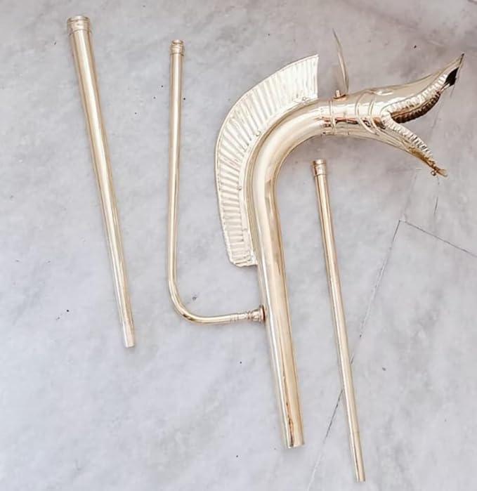 Medieval Brass Carnyx of Tintignac Celtic Deskford War Horn Fully Playable Gold 18 Gauge Brass