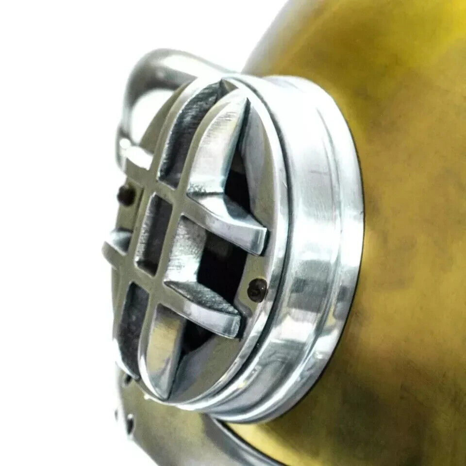 18" Mark V Navy Diver Helmet – Antique Brass Replica