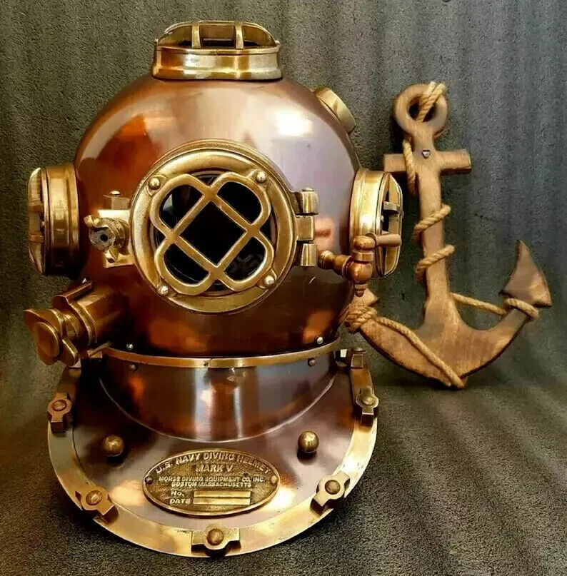 18" Scuba Diving Helmet – US Navy Mark V Deep Sea Divers Helmet Replica