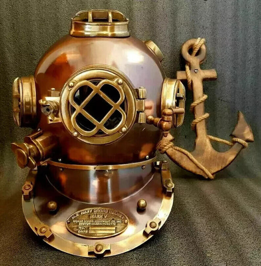 18" Scuba Diving Helmet – US Navy Mark V Deep Sea Divers Helmet Replica