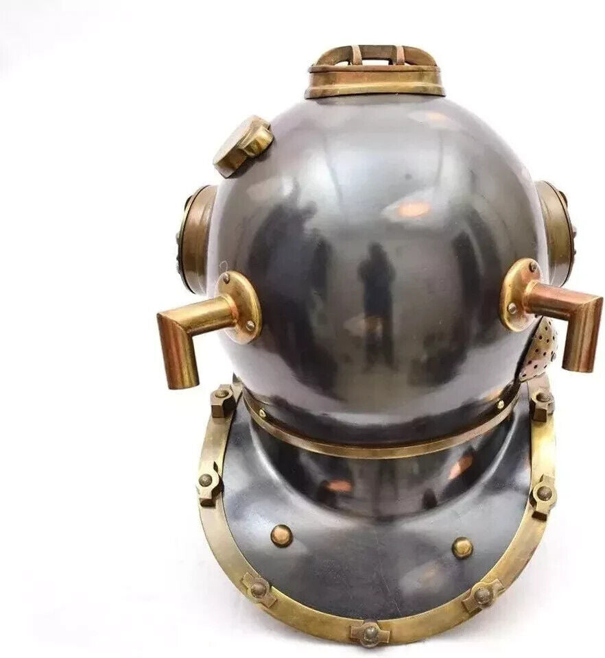 Handmade Nautical Diving Helmet Divers Helmet Black Finish Helmet