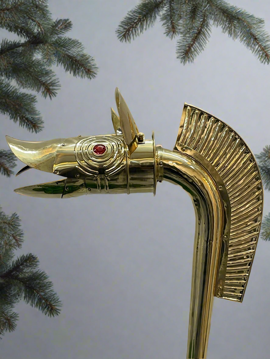 Medieval Celtic Deskford Carnyx 18 Gauge Brass Fully Playable Carnyx for Sale