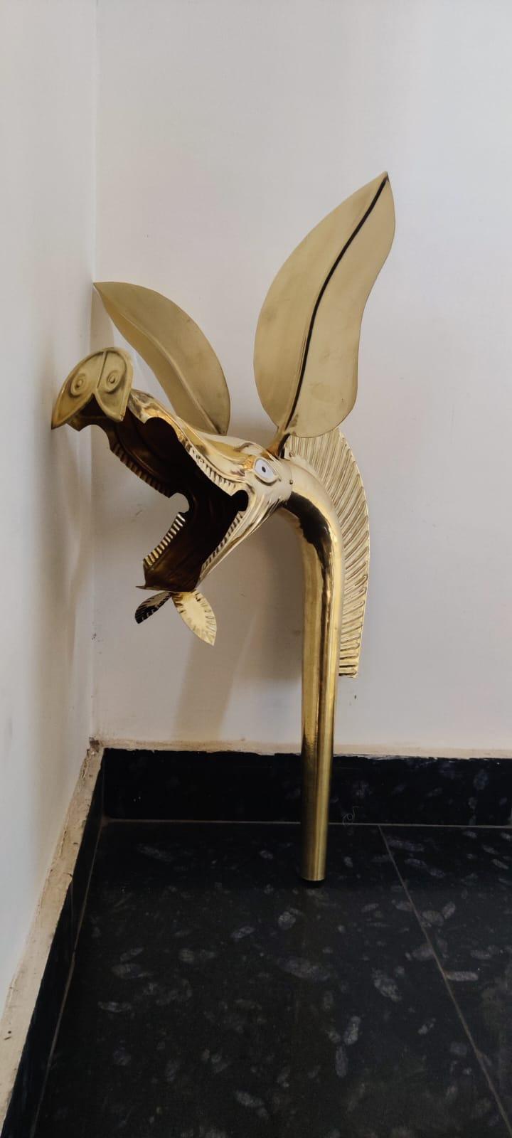 Medieval Celtic Deskford Carnyx Fully Playable 18 Gauge Brass Masterpiece