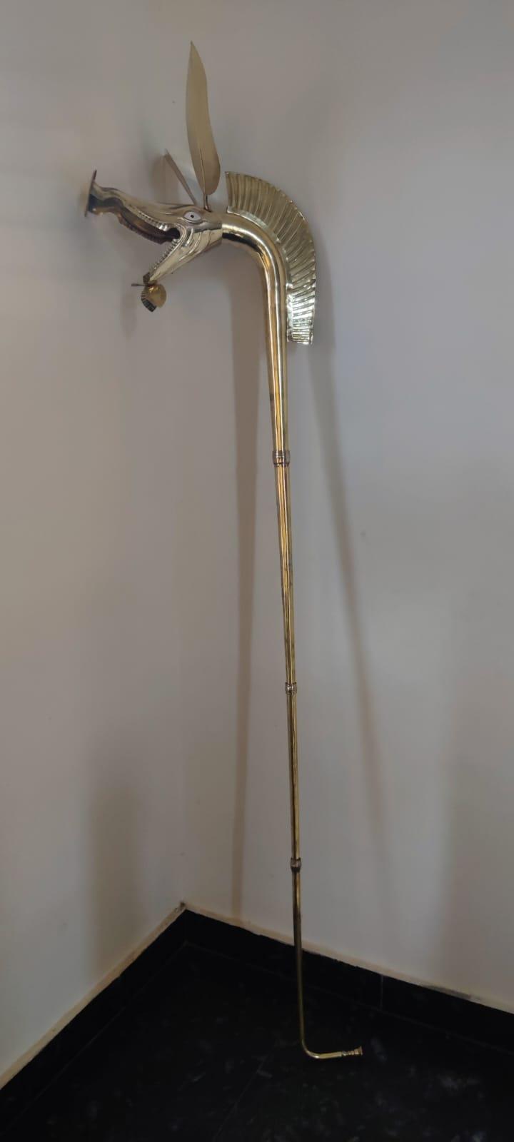 Medieval Celtic Deskford Carnyx Fully Playable 18 Gauge Brass Masterpiece