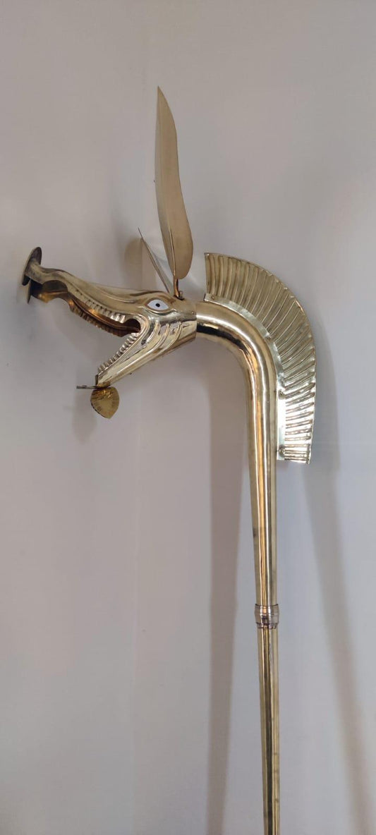 Medieval Celtic Deskford Carnyx Fully Playable 18 Gauge Brass Masterpiece