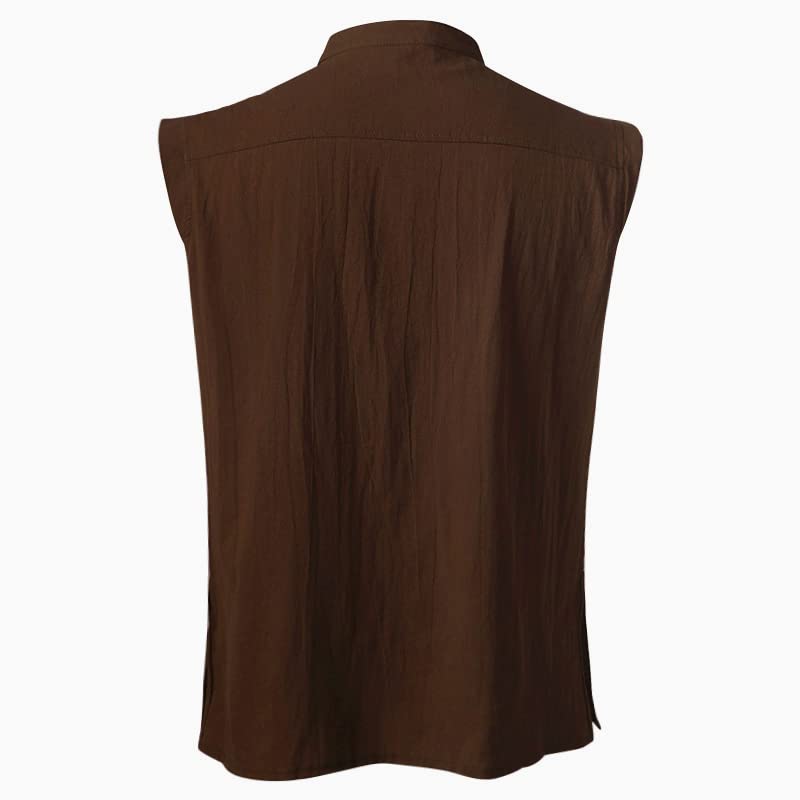 Sleeveless Short Torso Slit-Side Over Tunic