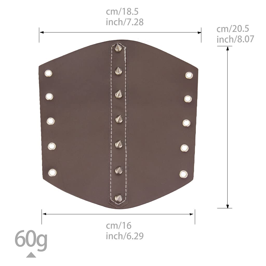 GelConnie Leather Gauntlet Wristband Armor Bracers