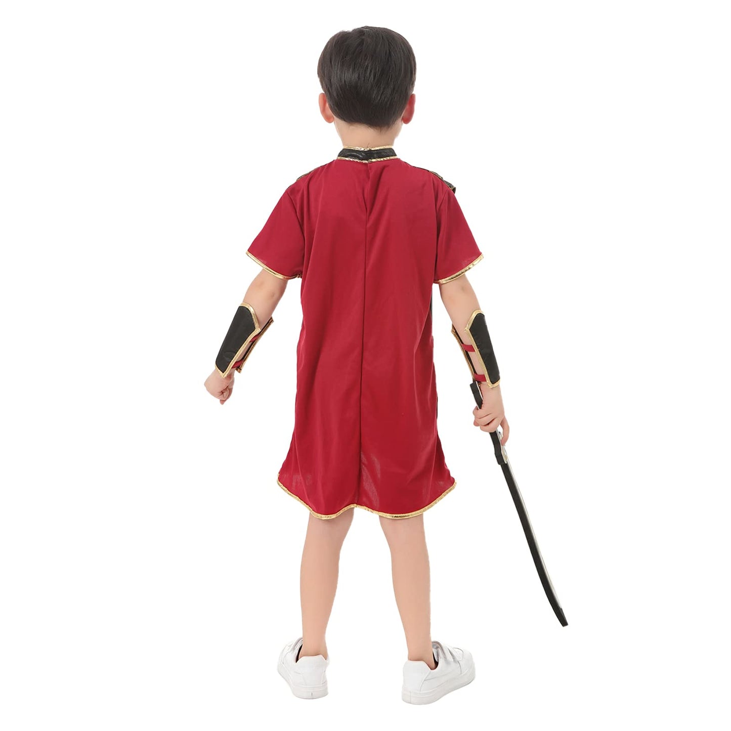 Funivals Boys Costume for Halloween Carnival,Boy Suit Role Play with Accessories Medium Viking Warrior