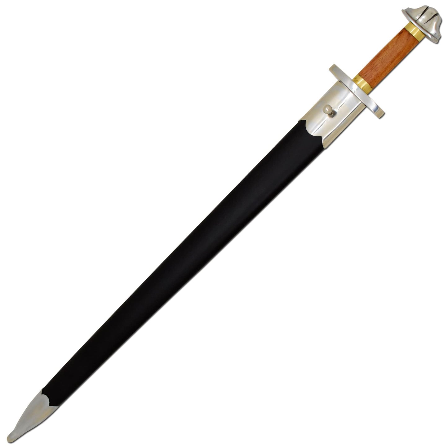 Ouse 10th Century Lobed Thane's Sword with Scabbard Battle Ready and Sharp