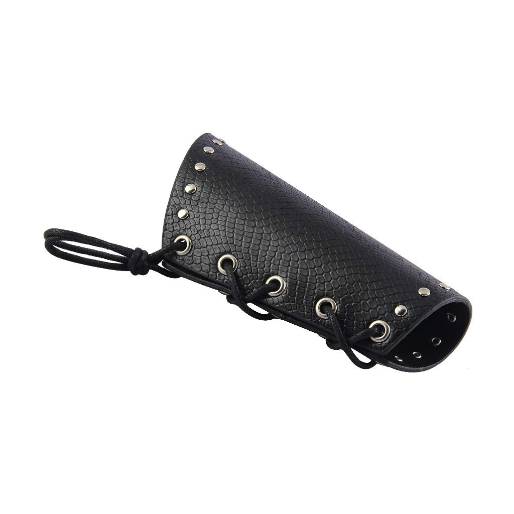 GelConnie Leather Gauntlet Wristband Armor Bracers