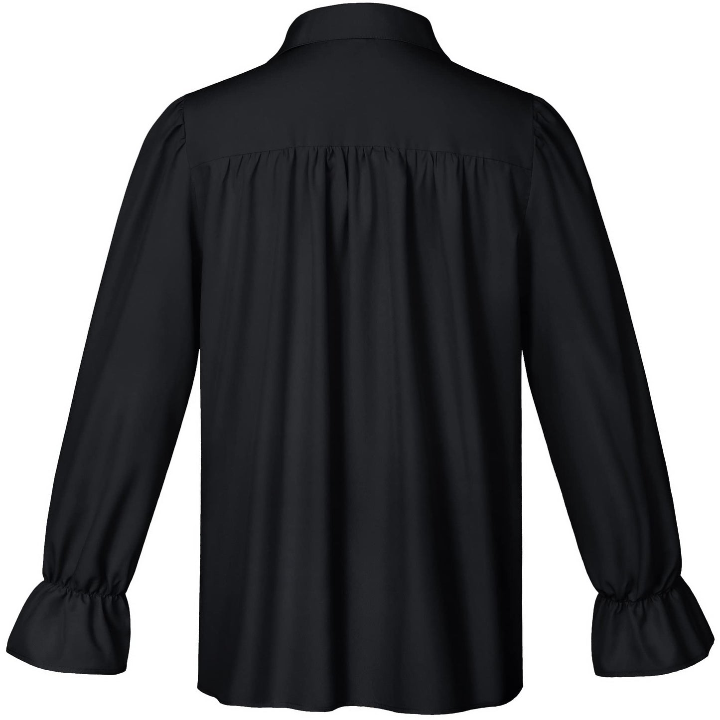 Men's Renaissance Victorian Medieval Pirate Shirt Lace Up Costume Top