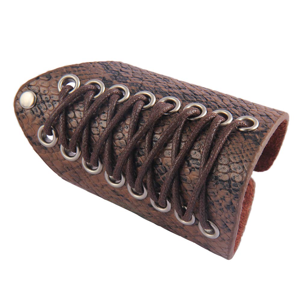 GelConnie Leather Gauntlet Wristband Armor Bracers