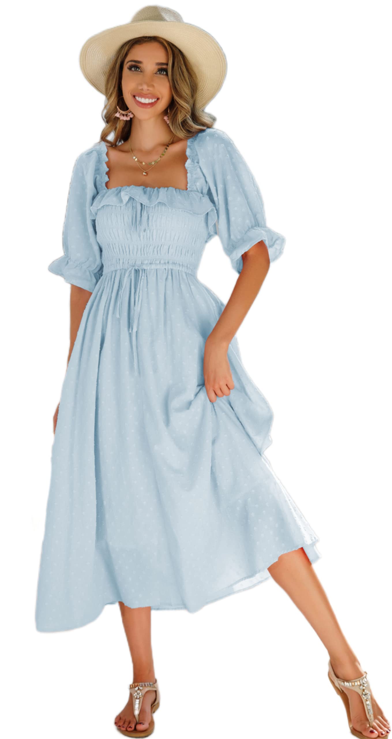 Half Sleeve Linen Dress