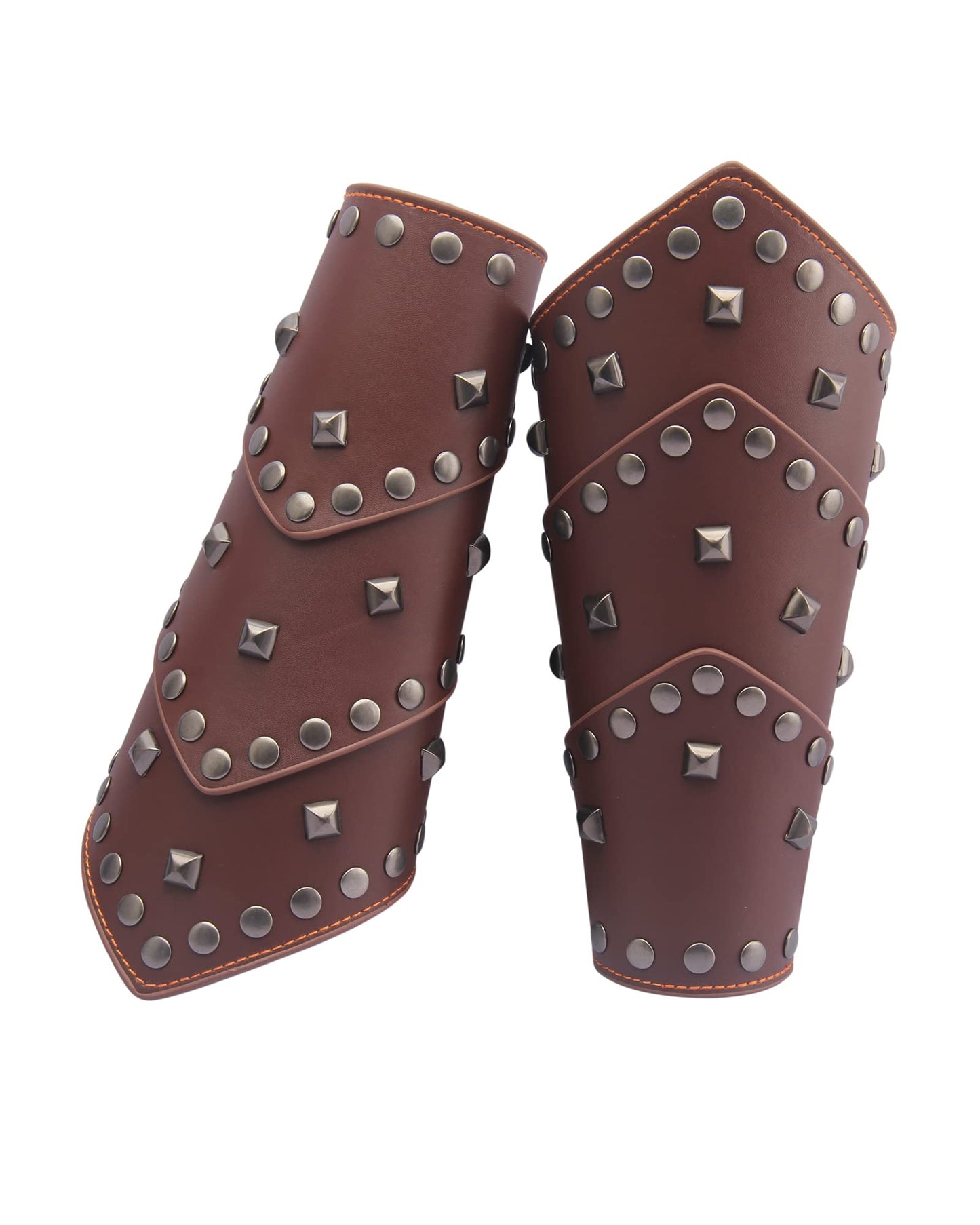 GelConnie Leather Gauntlet Wristband Viking Leather Arm Guard Medieval Armor Bracers Leather Armband Wrist Guards Cosplay Black Leather Bracers