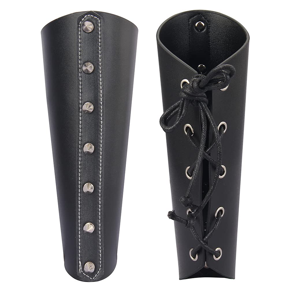 GelConnie Leather Gauntlet Wristband Armor Bracers
