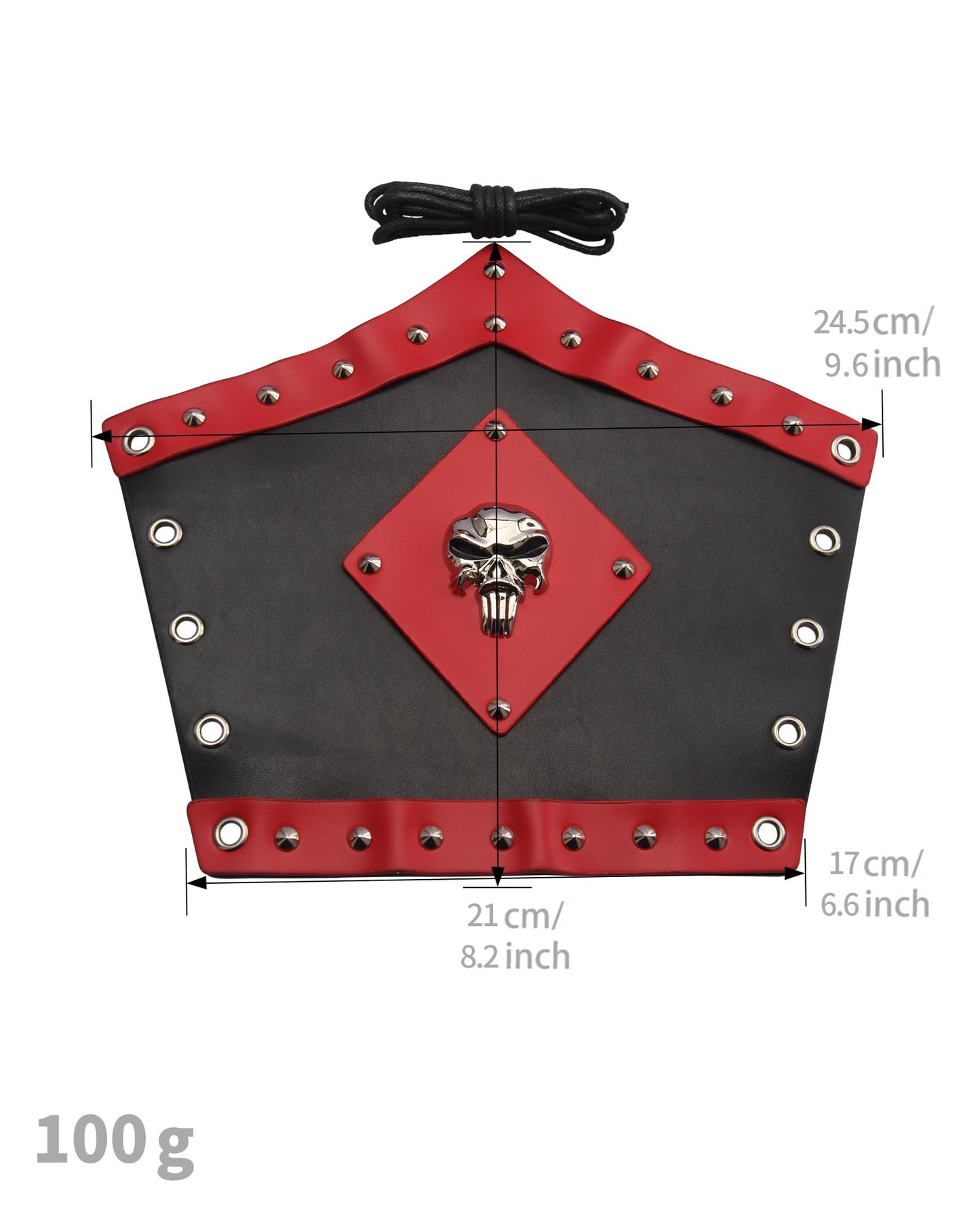 GelConnie Leather Gauntlet Wristband Viking Leather Arm Guard Medieval Armor Bracers Leather Armband Wrist Guards Cosplay Black Leather Bracers