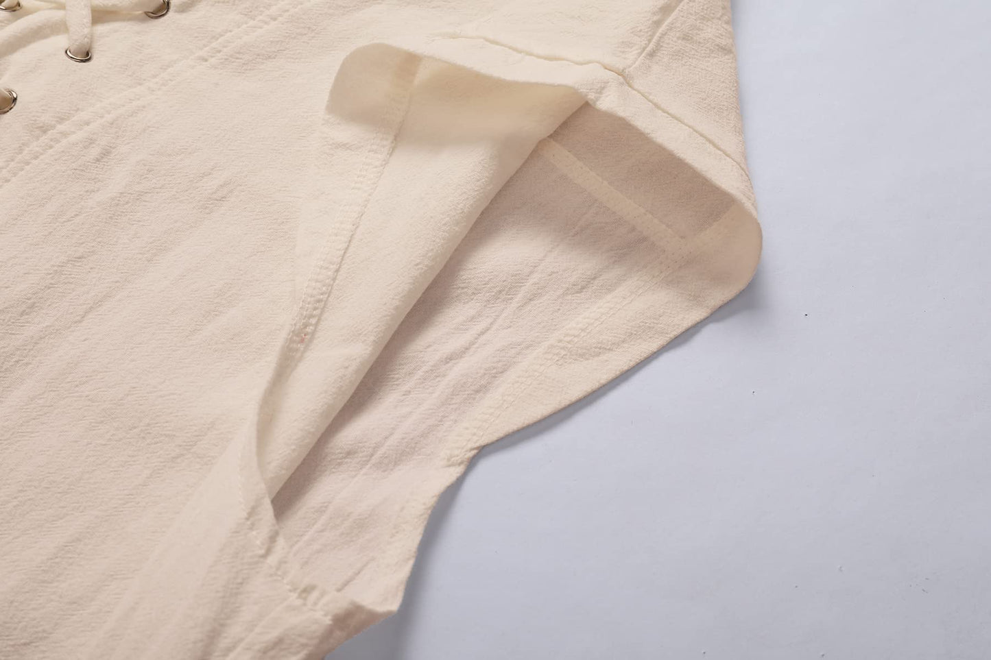 Mens Medieval Renaissance Pirate Costume Sleeveless Lace-up