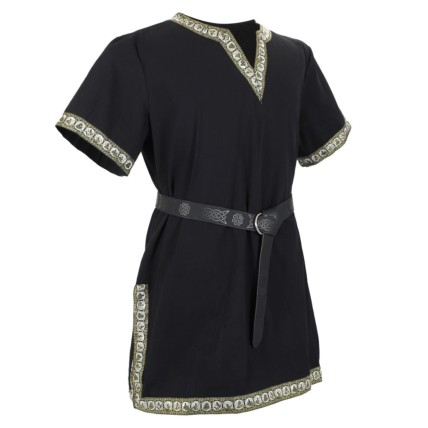 Mens Medieval Viking Costume Shirts Renaissance Vintage Tunic