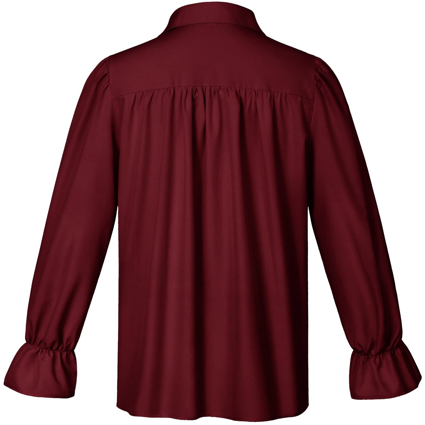 Men's Renaissance Victorian Medieval Pirate Shirt Lace Up Costume Top