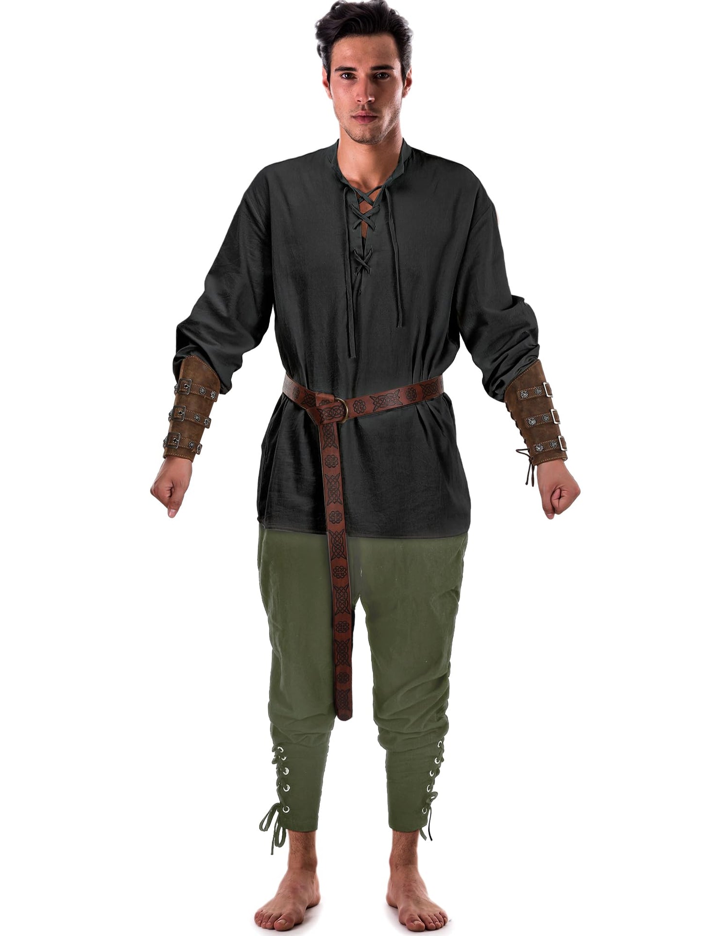 Halloween Men's Renaissance Costume Set 4 Pcs