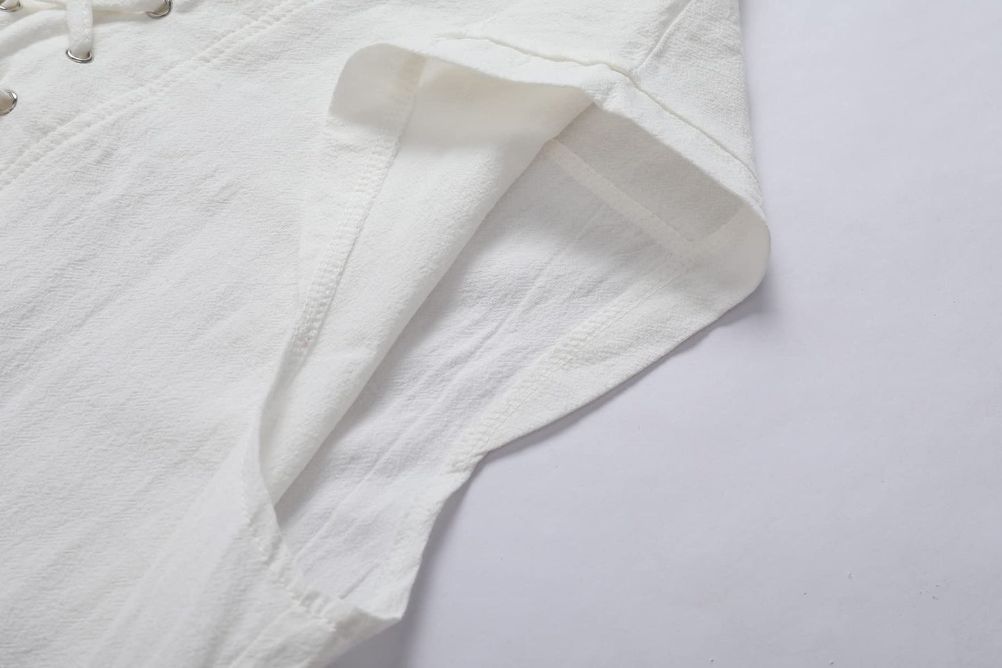 Mens Medieval Renaissance Pirate Costume Sleeveless Lace-up