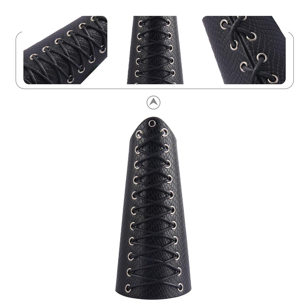 GelConnie Leather Gauntlet Wristband Armor Bracers