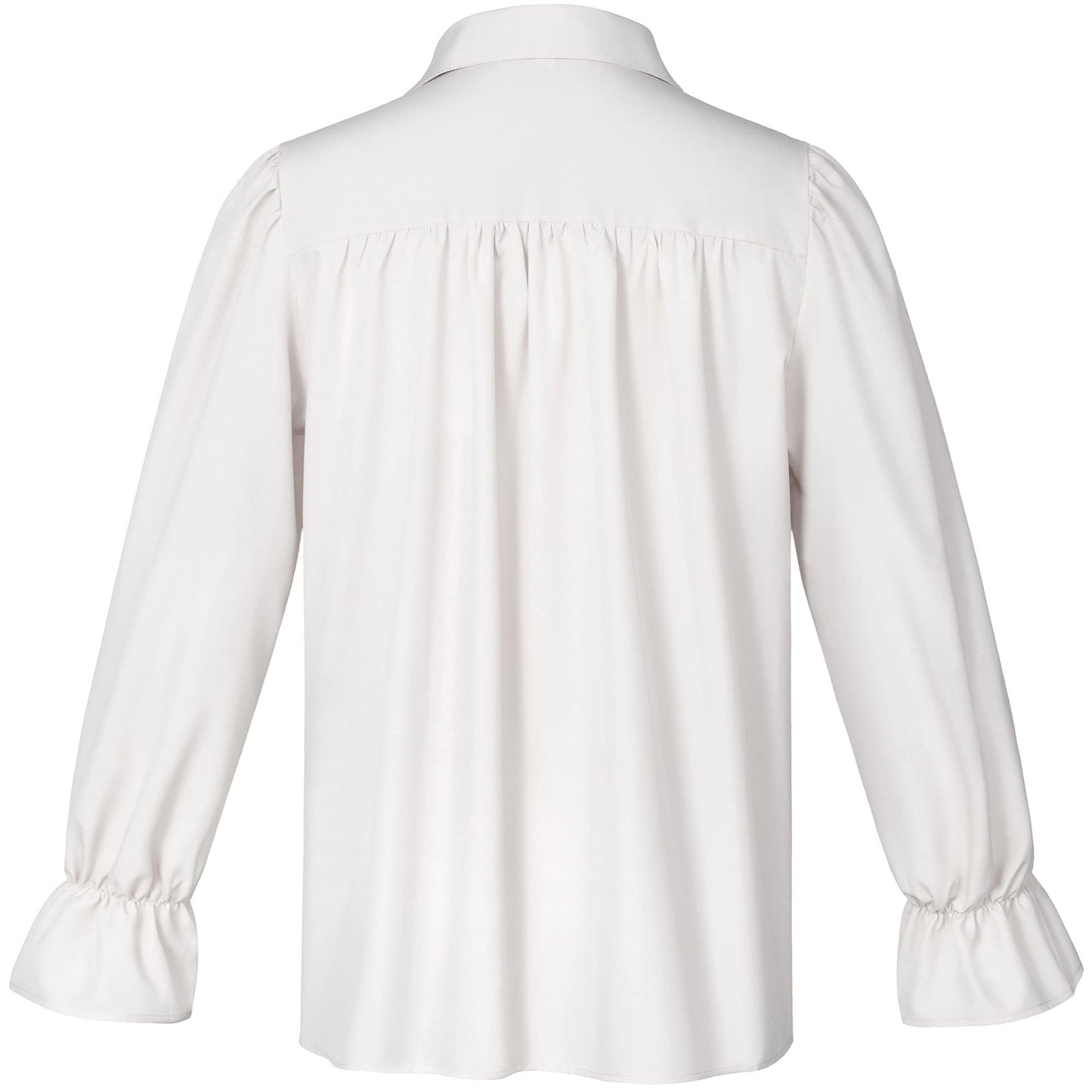 Men's Renaissance Victorian Medieval Pirate Shirt Lace Up Costume Top