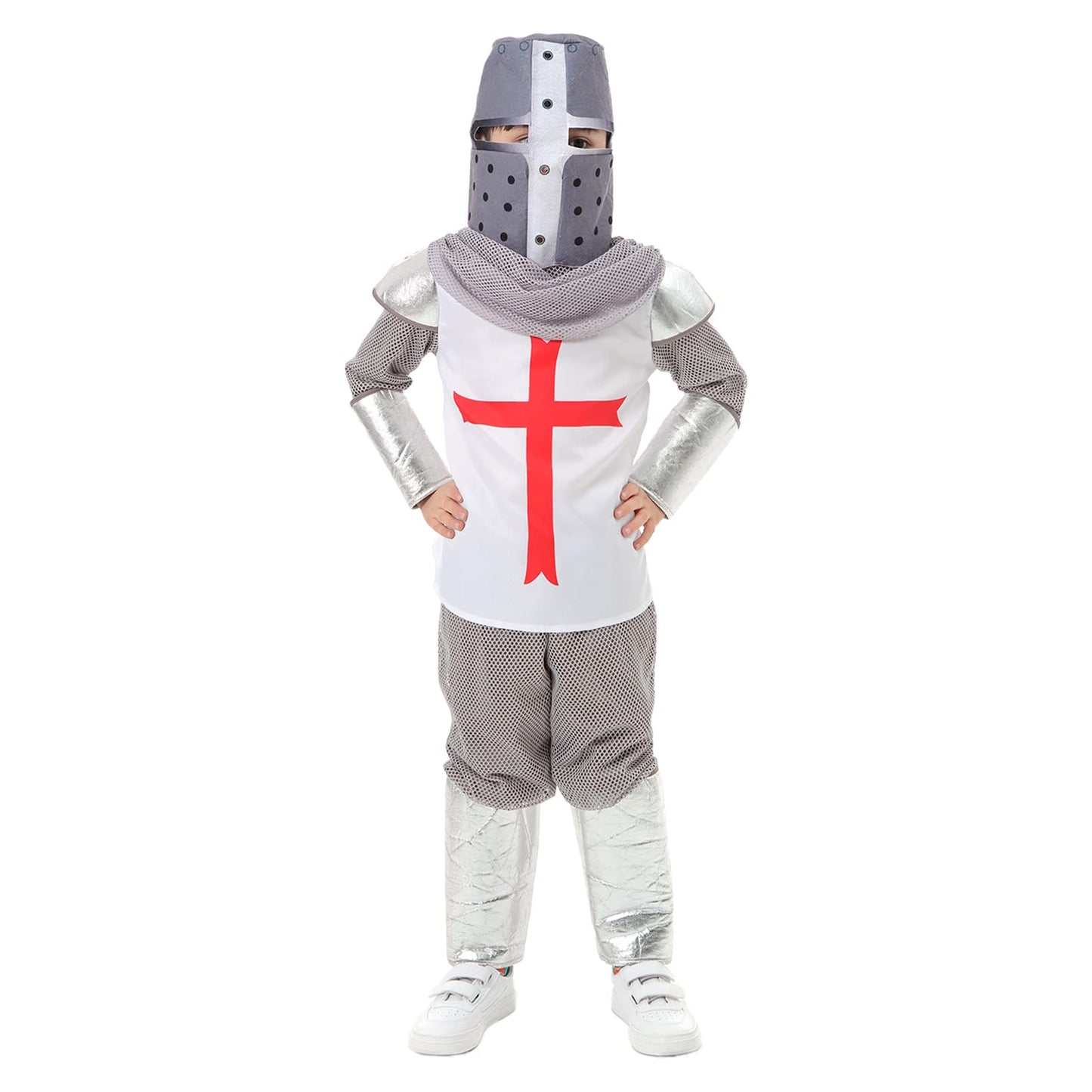 Funivals Boys Costume for Halloween Carnival,Boy Suit Role Play with Accessories Medium Viking Warrior