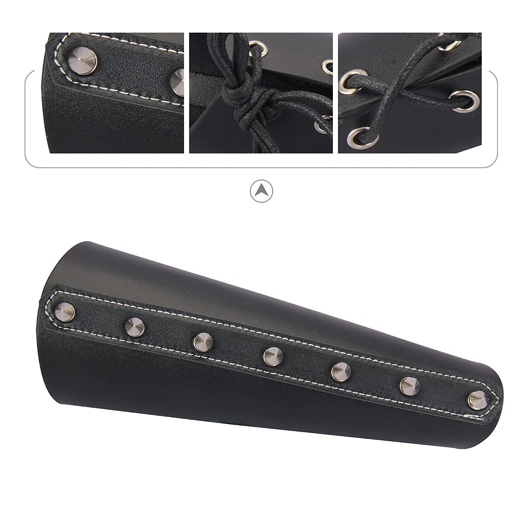 GelConnie Leather Gauntlet Wristband Armor Bracers