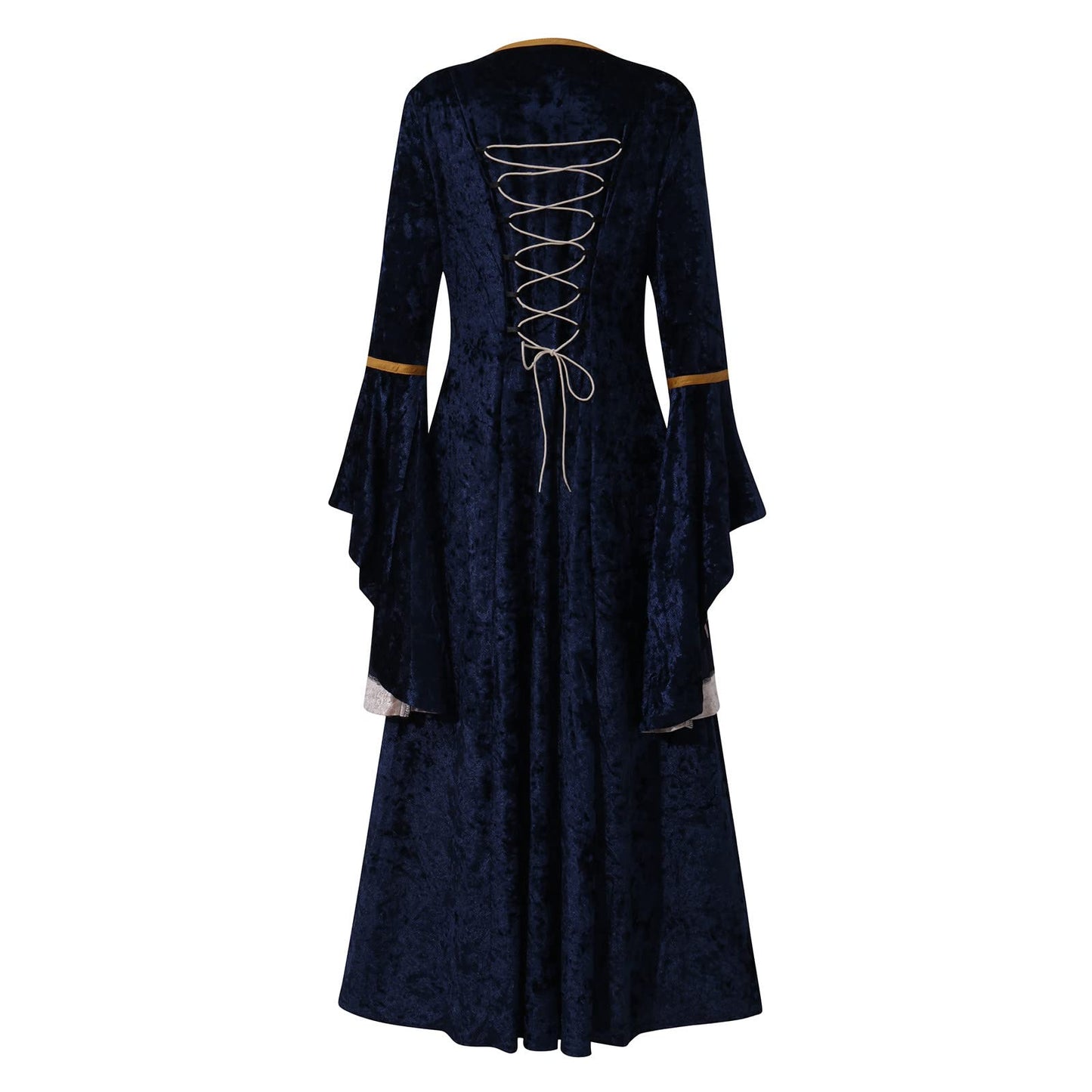 Wine Gothic Witch Medieval Wedding Dress Renaissance Dress for Women