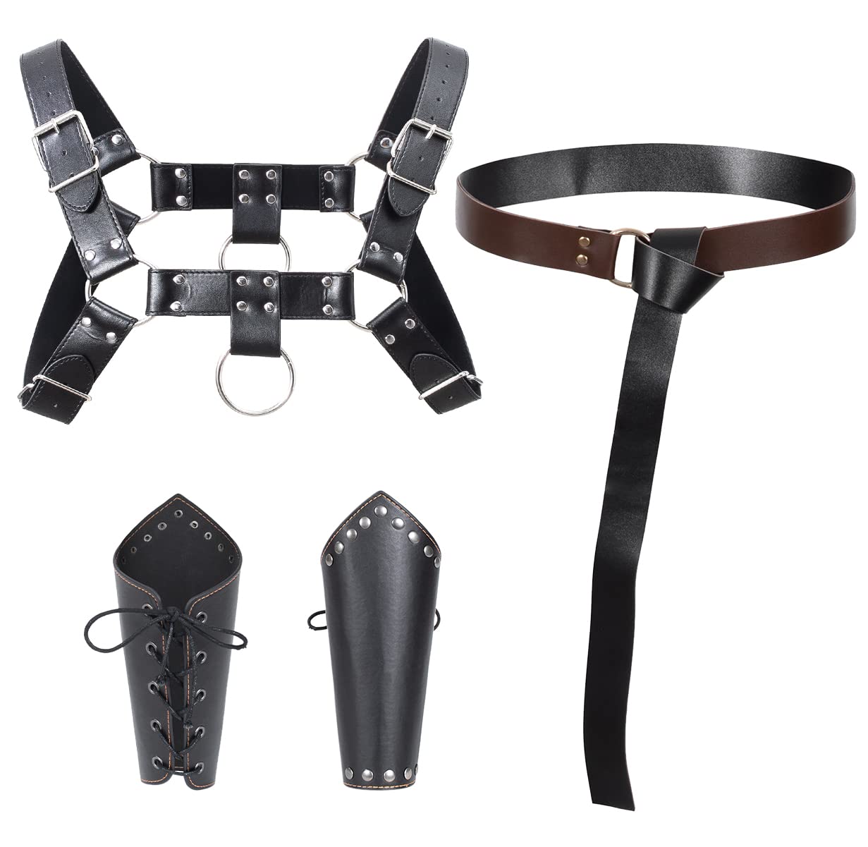 Medieval Knight Leather Belt Shawl
