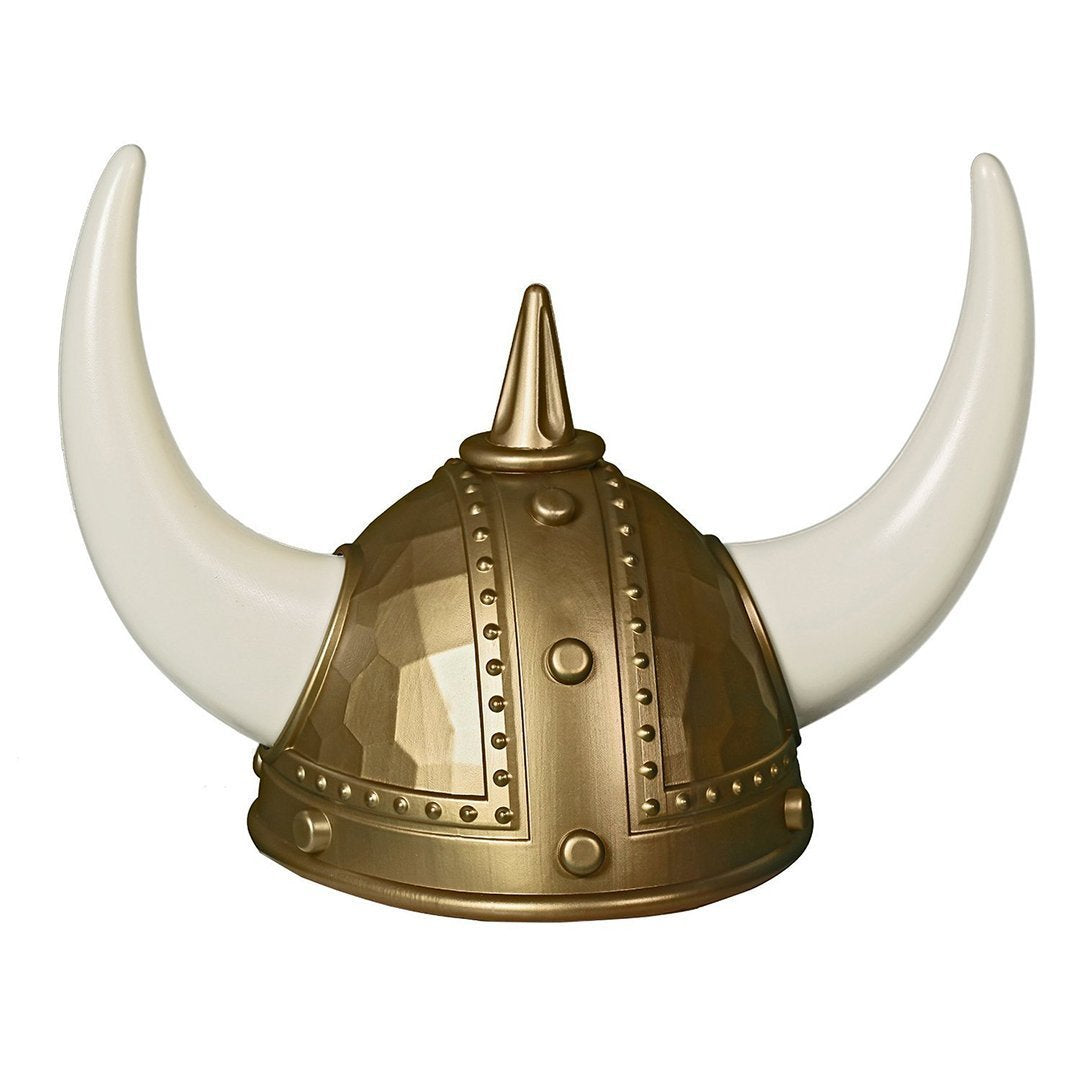 Medieval Viking Warrior Horns Plastic Hat Helmet