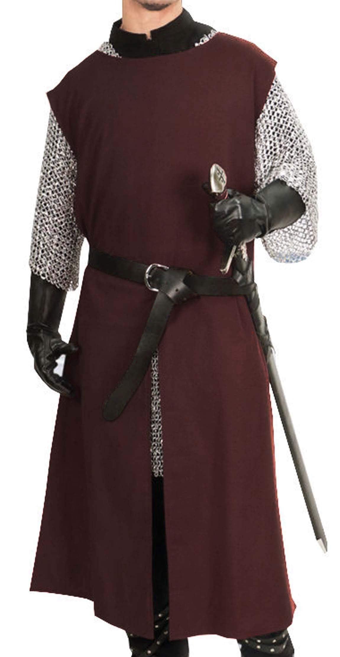 Arming Surcoat Simple Split-Front Viking Tunic