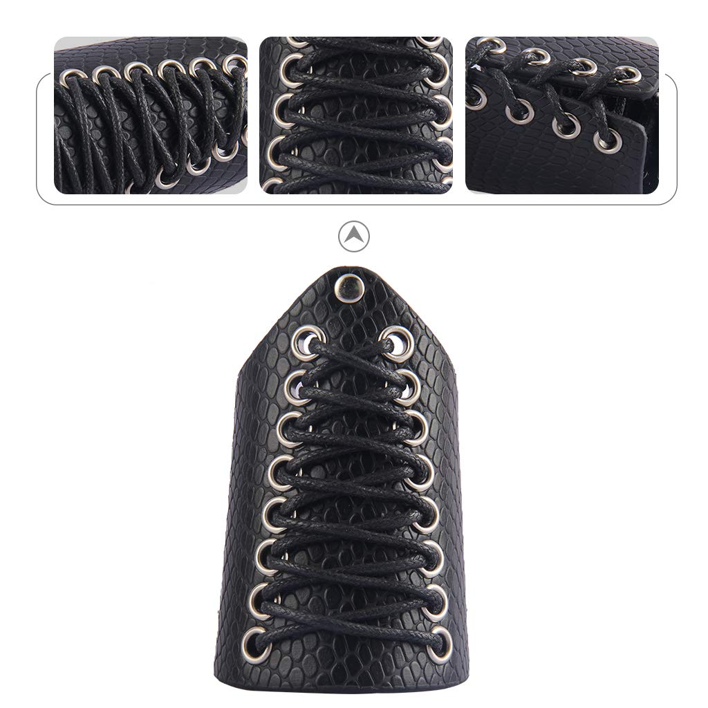 GelConnie Leather Gauntlet Wristband Armor Bracers
