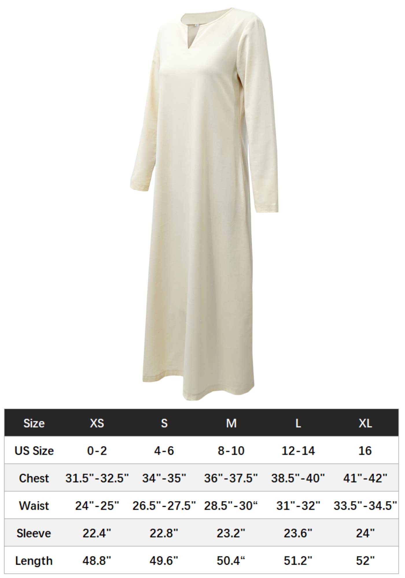 Women's Medieval Linen Tunic Dress Cosplay Underdress