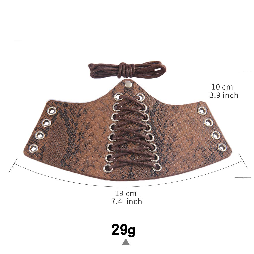 GelConnie Leather Gauntlet Wristband Armor Bracers