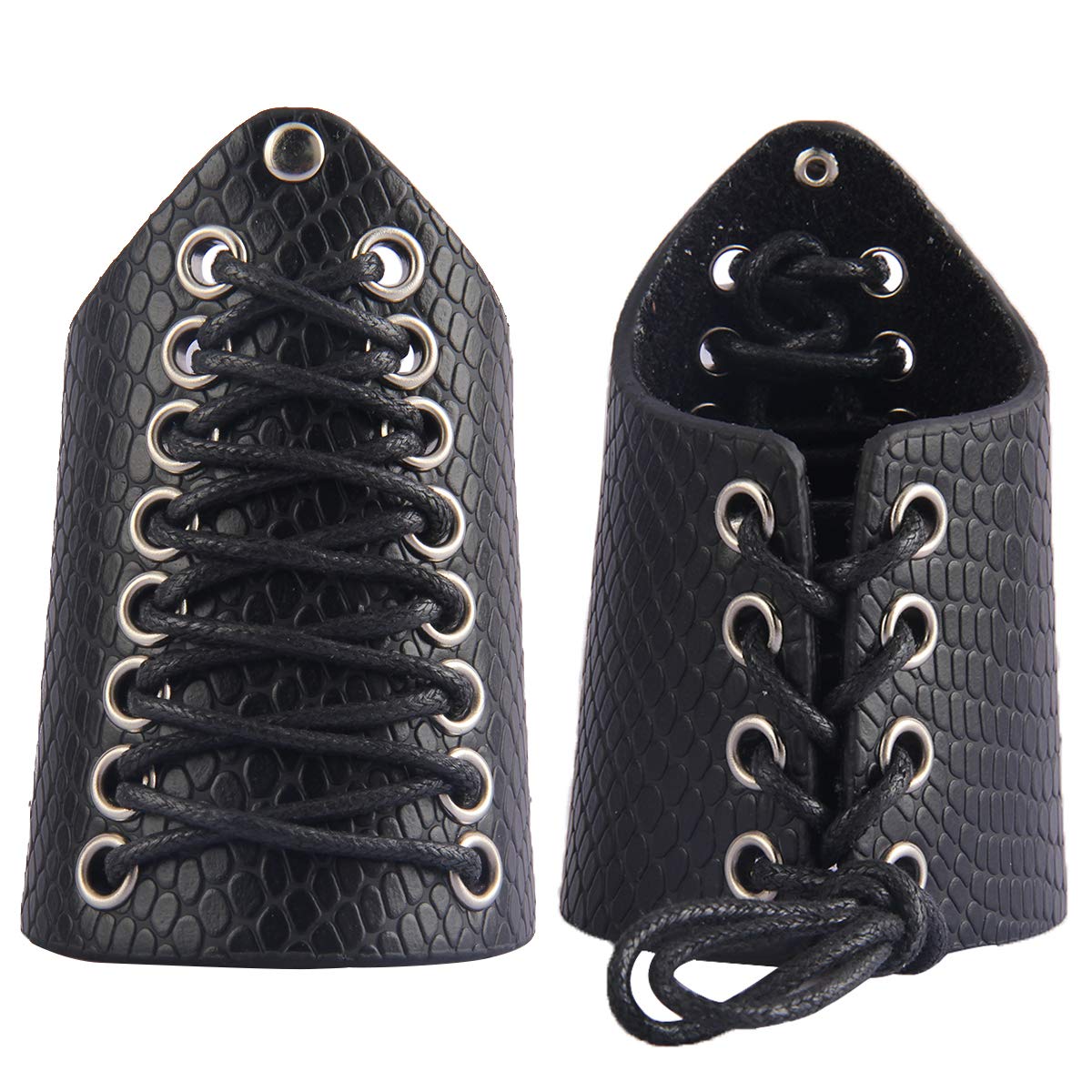 GelConnie Leather Gauntlet Wristband Armor Bracers