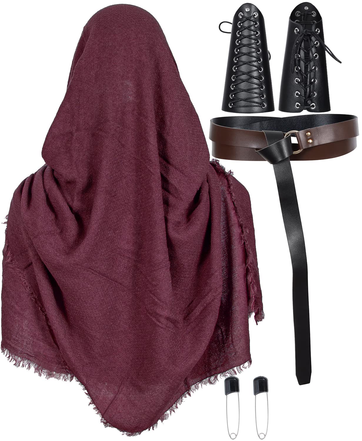 Medieval Knight Leather Belt Shawl