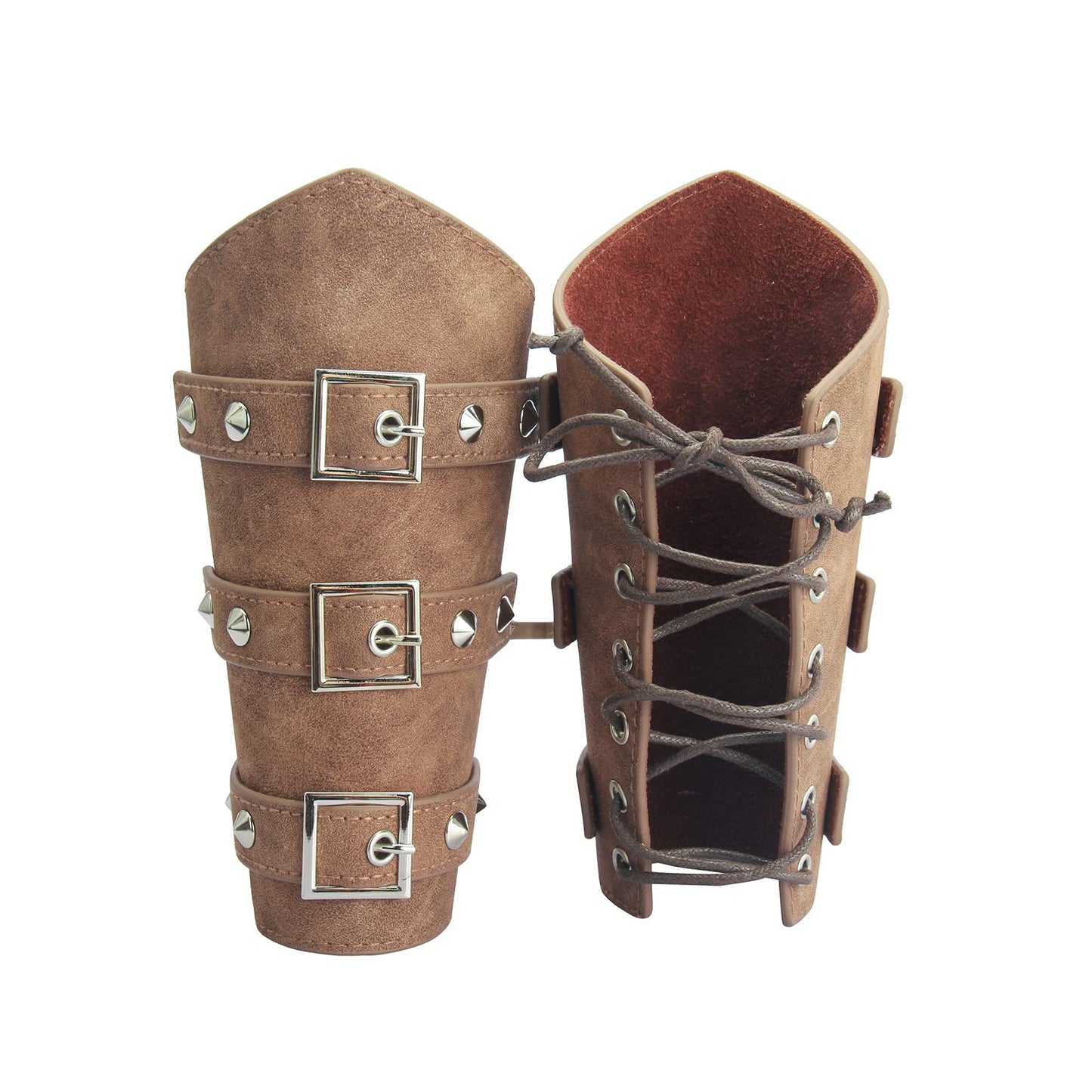 GelConnie Leather Gauntlet Wristband Armor Bracers