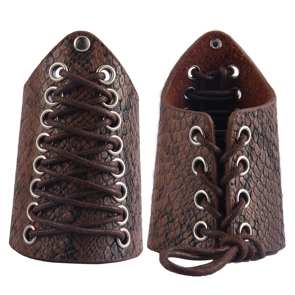 GelConnie Leather Gauntlet Wristband Armor Bracers