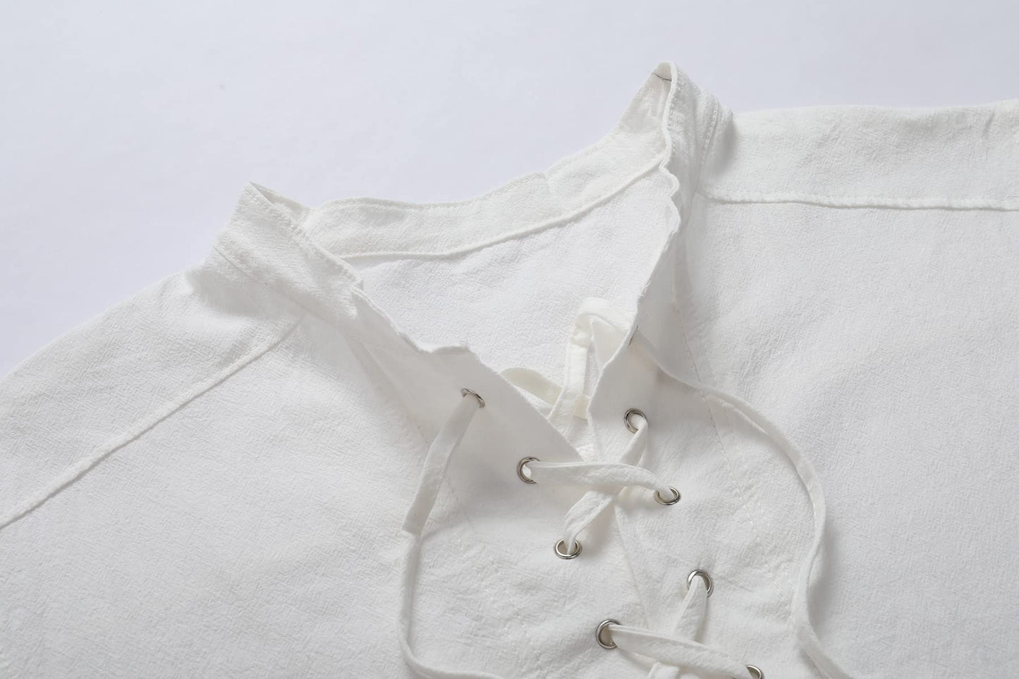 Mens Medieval Renaissance Pirate Costume Sleeveless Lace-up