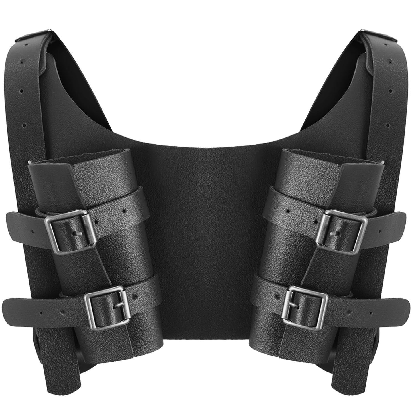 SMARCH Medieval Viking Leather Arm Guards for Men Renaissance Renaissance Viking Pirates Cosplay Costume Accessories for Halloween Parties, LARP and Ren Faire Cosplay (Brown) Arm Guards Brown