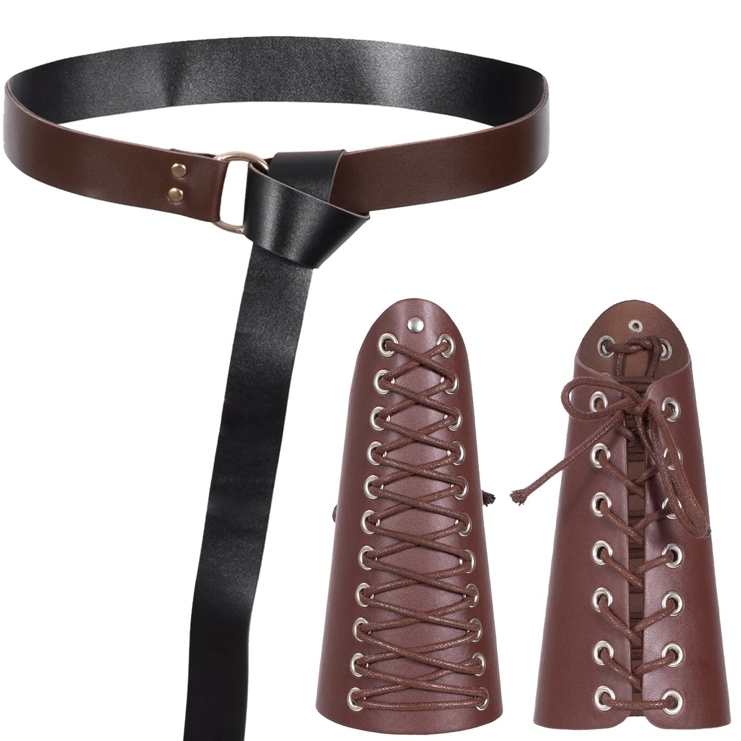 Medieval Knight Leather Belt Shawl