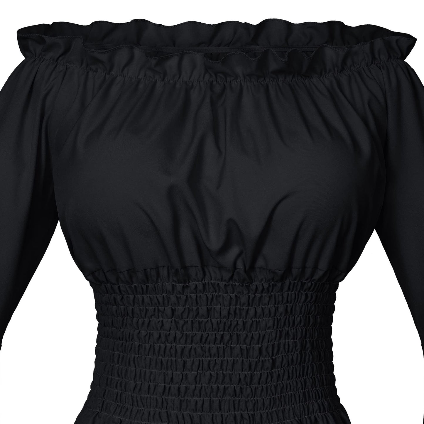 Irtysh Womens Renaissance Victorian Peasant Ruffle