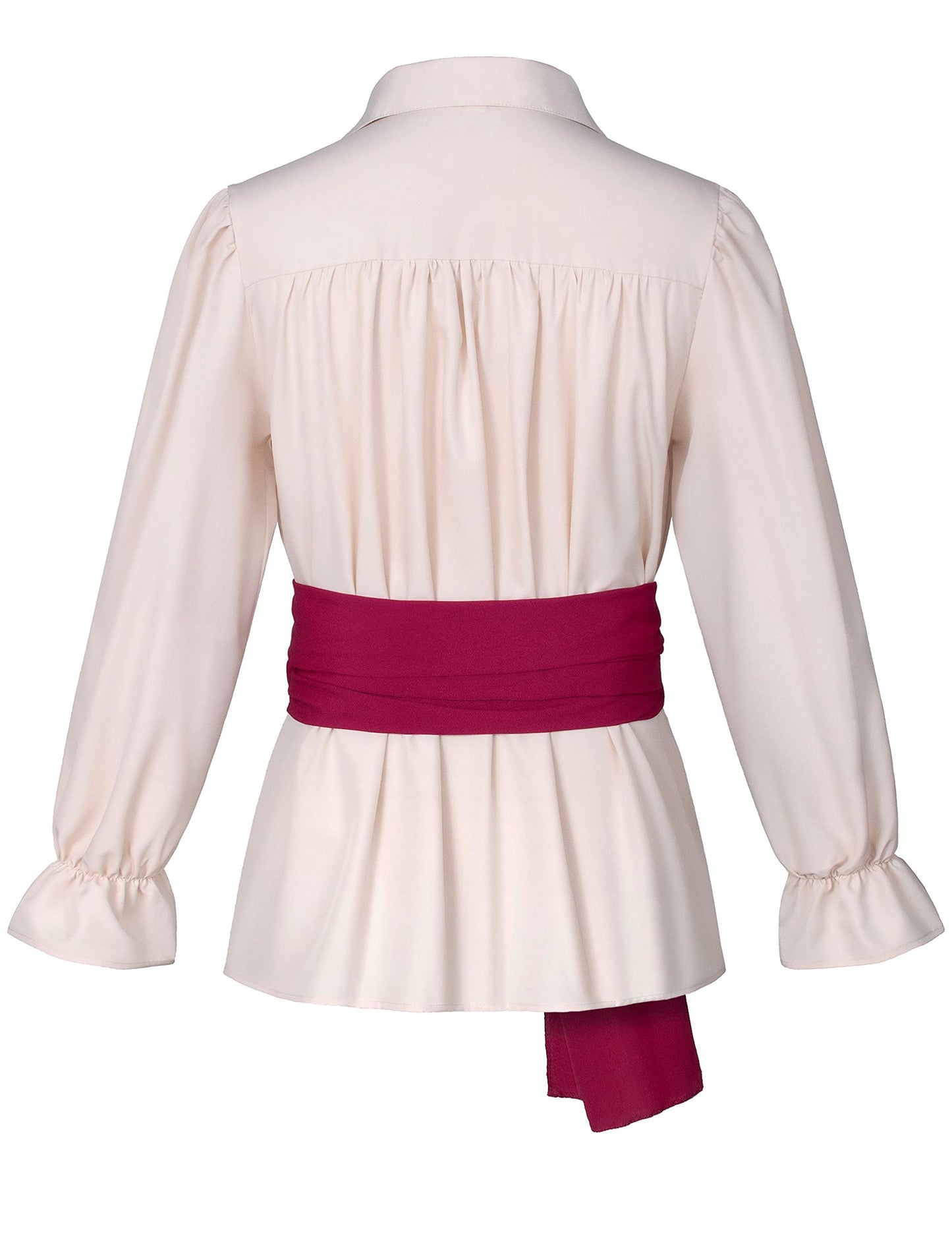 Men's Renaissance Victorian Medieval Pirate Shirt Lace Up Costume Top