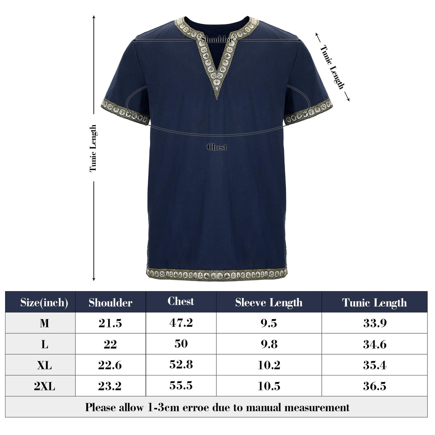 Mens Medieval Viking Costume Shirts Renaissance Vintage Tunic