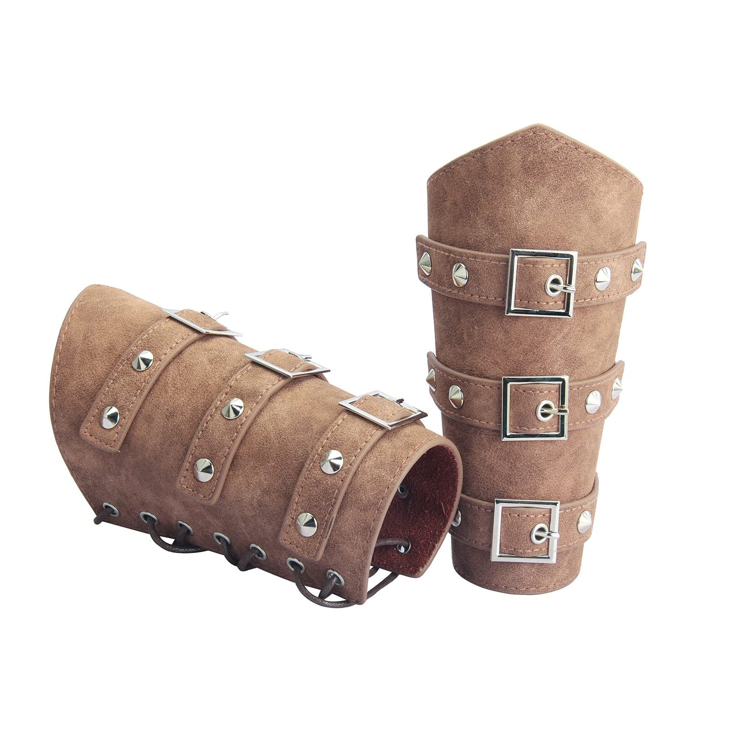 GelConnie Leather Gauntlet Wristband Armor Bracers