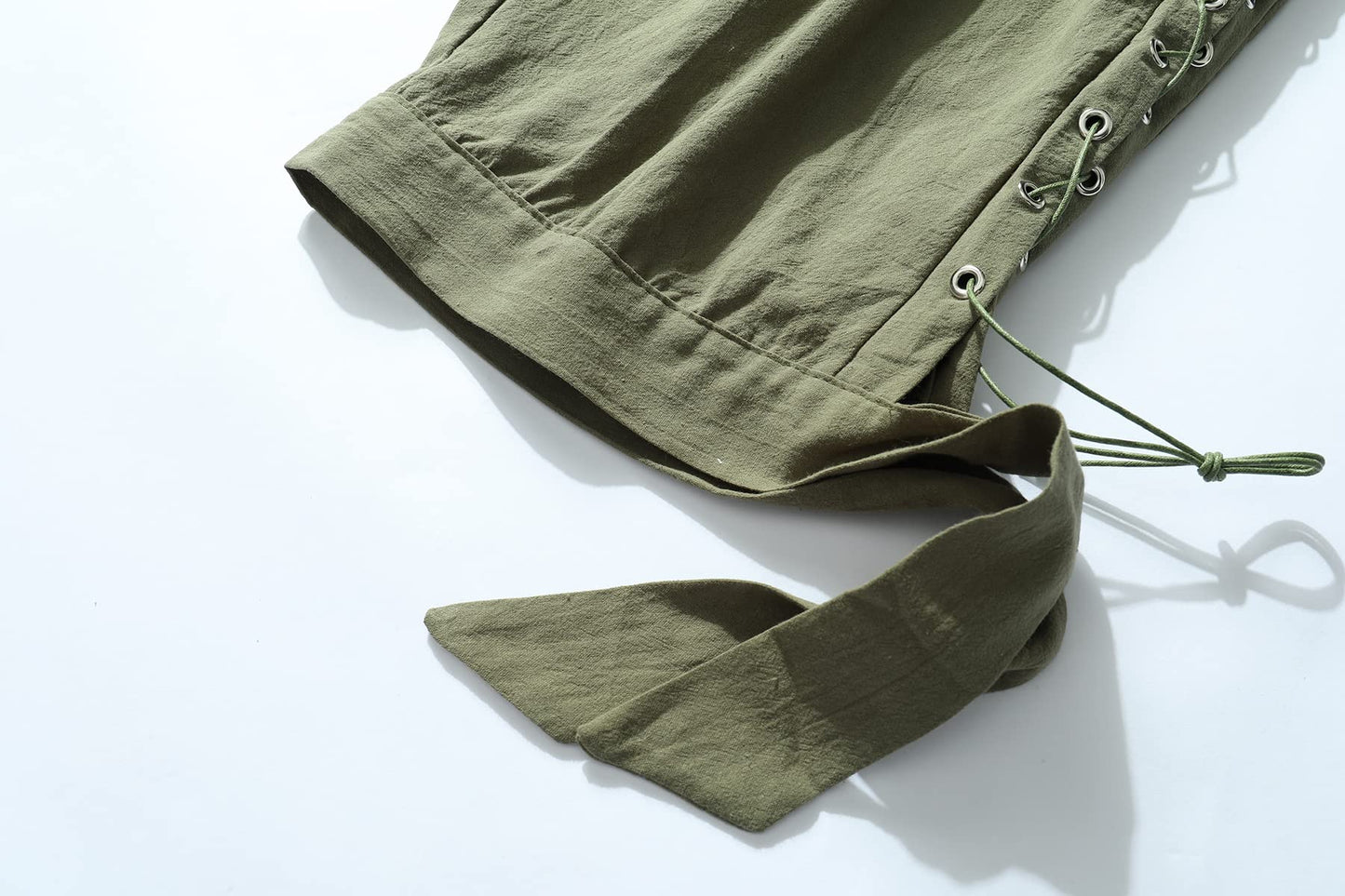 JIEFULL Men's Pirate Shorts- Renaissance Costume Trousers- Medieval Retro Pants -Viking Shorts X-Large Black