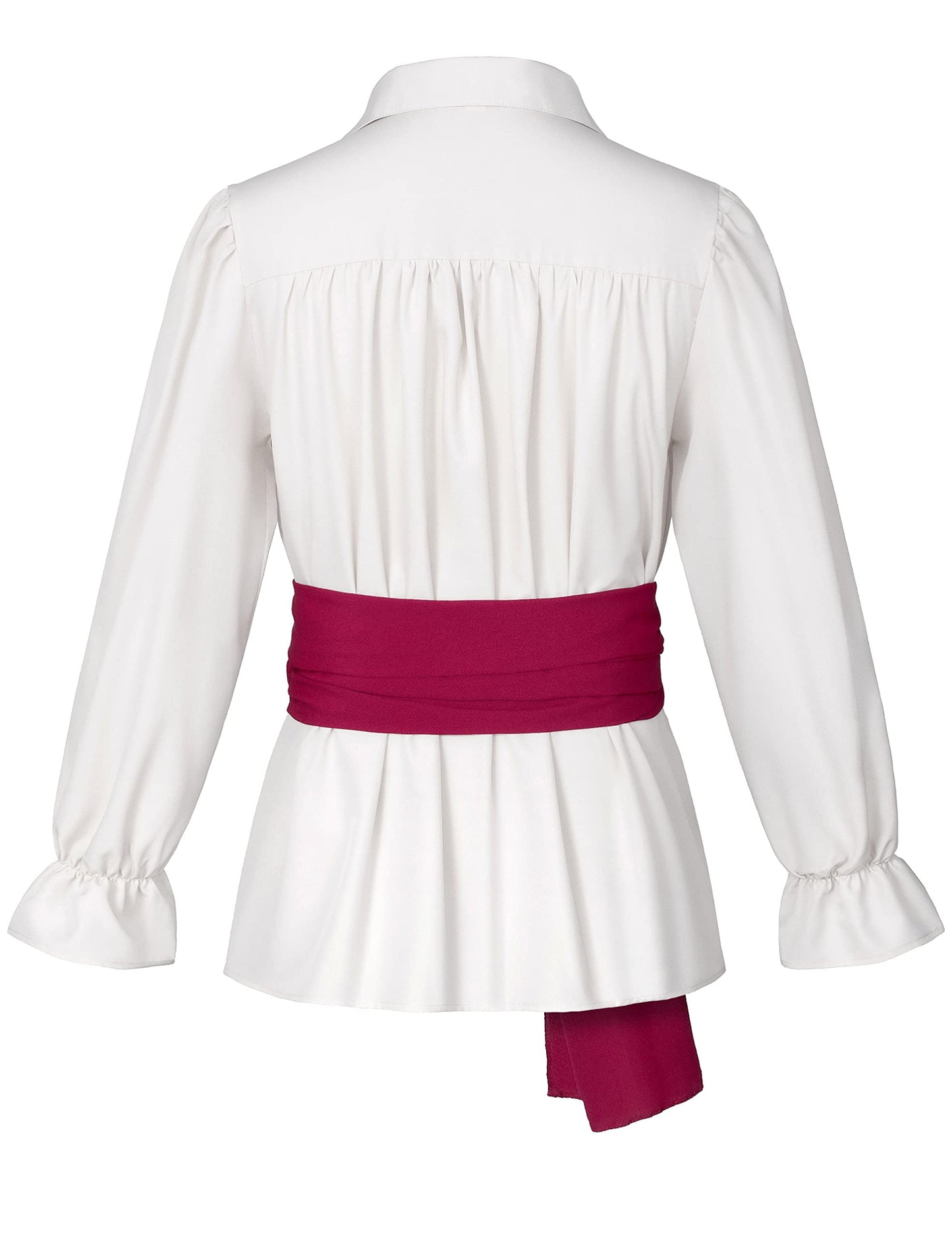 Men's Renaissance Victorian Medieval Pirate Shirt Lace Up Costume Top