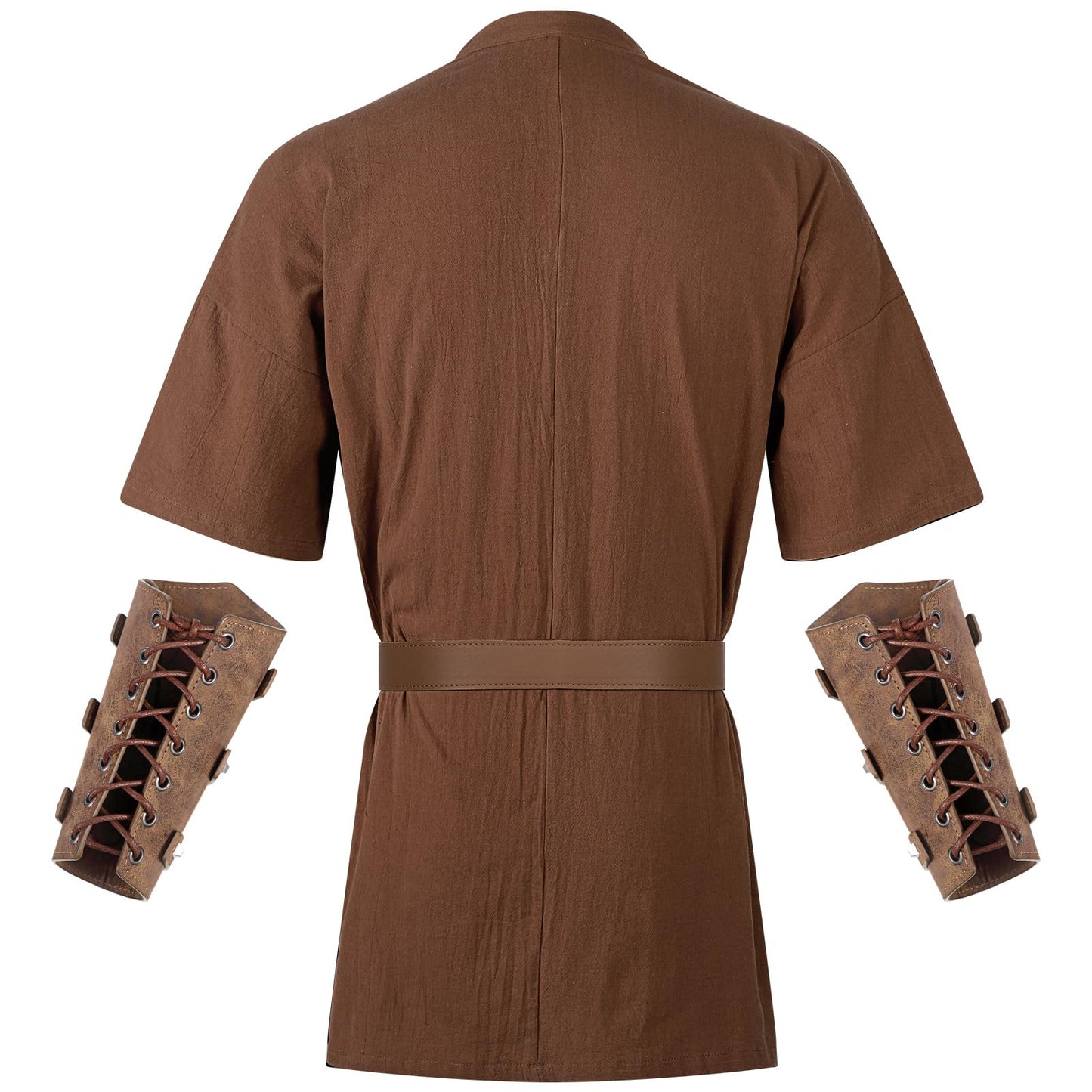 Renaissance Costume Men Medieval Viking Tunic 3 pcs